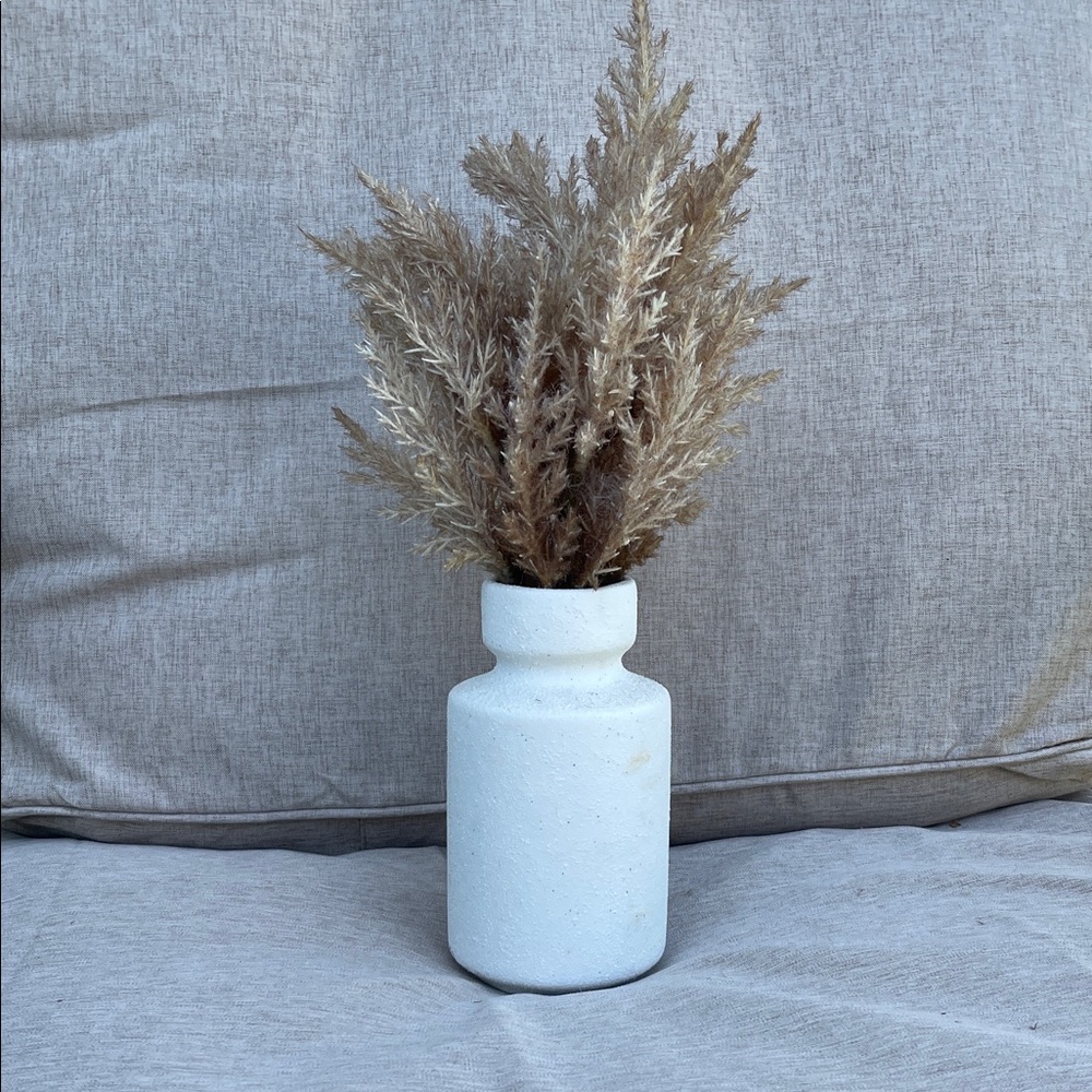 Faux pampas grass home decor
